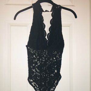Charlotee Russe Black Body Suit